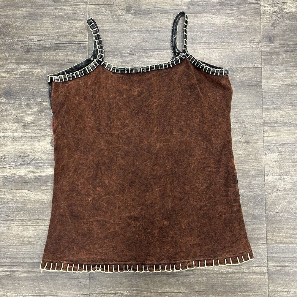 Multicolor Boho Sleeveless Patchwork Embroidery T… - image 3